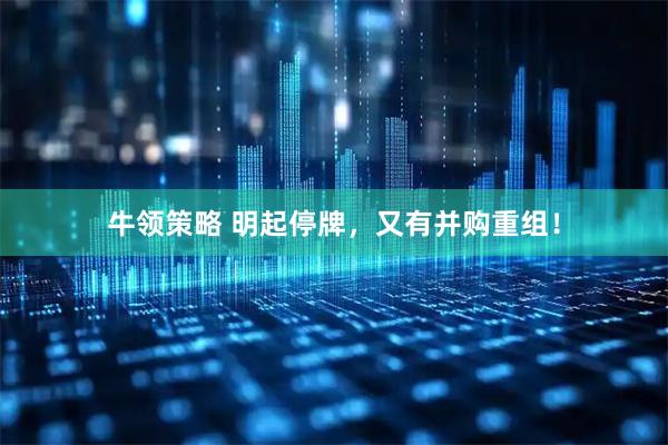 牛领策略 明起停牌，又有并购重组！